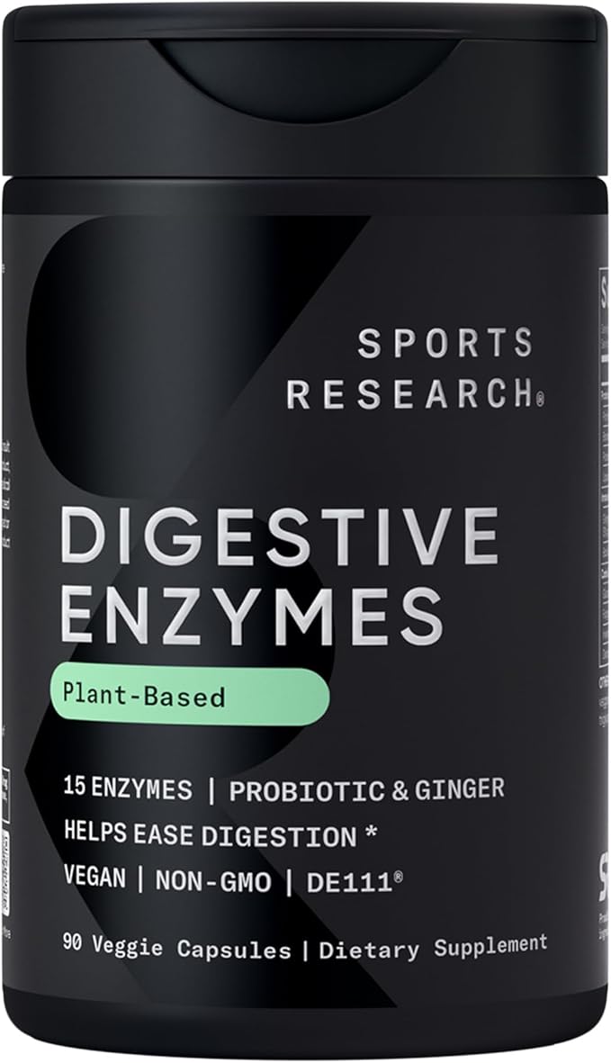 Sports Research® Dissolve to Absorb Pack - 10000mcg Biotin (Vitamin B7) with Organic Coconut Oil + Digestive Enzymes with Probiotics &amp Ginger
