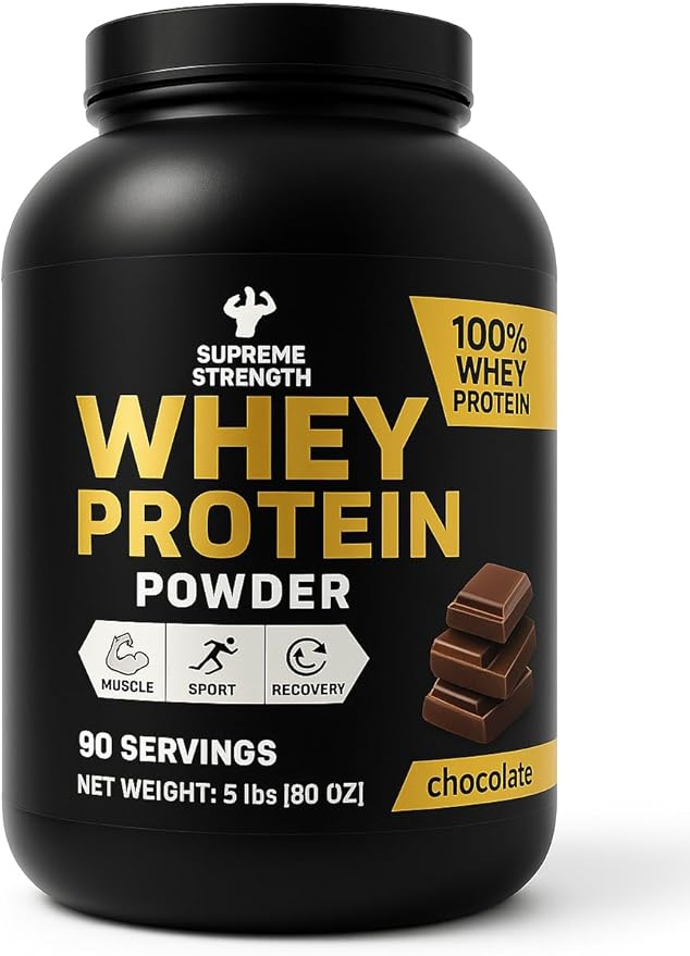 Whey Protein Powder 5 lbs – Premium Whey Isolate &amp Concentrate – 25g Protein for Muscle Gain &amp Recovery – Rich Chocolate Flavor – Proteína/Extreme for Fitness &amp Workout