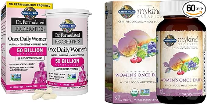 Garden of Life Women's Probiotics &amp Multivitamins Bundle (2 Items)