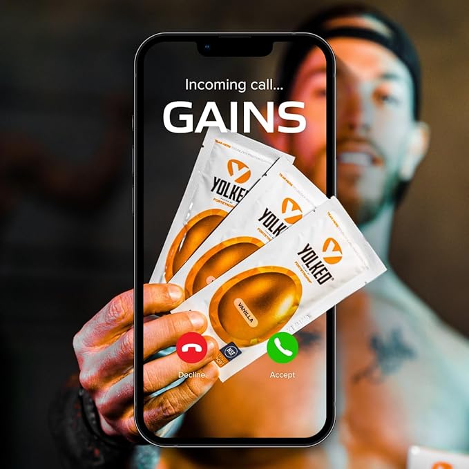 YOLKED - NSF-Certified Muscle Building Supplement - Help Increase Lean Muscle Reduce Muscle Loss and Improve Recovery with Fortetropin 30 Servings