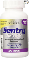 21st Century Sentry Senior Women 50+ Multivitamin &amp Multimineral Supplement 100 Tablets (Pack of 5)