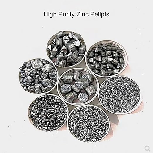 High-Purity Zinc Granules 99.99% - Small Zinc Blocks for Purification Experiments and Industrial Applications(8 * 8mm)