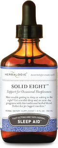 Herbalogic - Solid Eight Liquid Herb Drops - Fast Acting Natural Sleep Aid - Promotes Deep Restful Recuperative Sleep Without Next-Day Grogginess- Does Not Contain Valerian Root - 2 Fl Oz