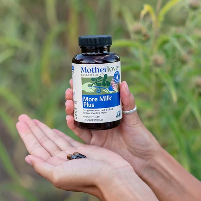 Motherlove More Milk Plus (60 Liquid caps) Fenugreek-Based Lactation Supplement to Support Breast Milk Supply—Non-GMO Organic Herbs Vegan Kosher Soy-Free