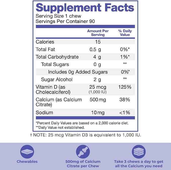 Bari Life Just One Chewable: Once Daily Bariatric Multivitamin + Iron and and BariBurst Calcium Citrate Soft Chews for Gastric Bypass Gastric Sleeve and Duodenal Switch (Sour Grape)