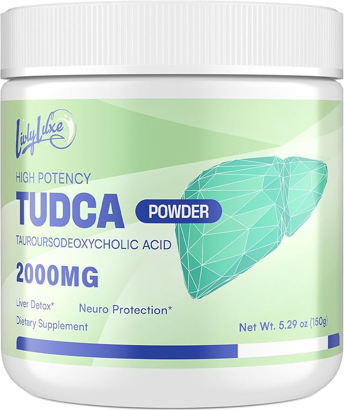 TUDCA Powder Liver Support Supplement – 2000mg High Absorption Liver Detox &amp Repair Support with Milk ThistleArtichokeBile SaltsOx BileHerbal Blend– 30 Servings Non-GMO