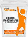 BulkSupplements.com Creatine Monohydrate Powder - Micronized Creatine Powder Unflavored - Pure &amp Gluten Free 5g (5000mg) per Servings 1kg (2.2 lbs) (Pack of 1)