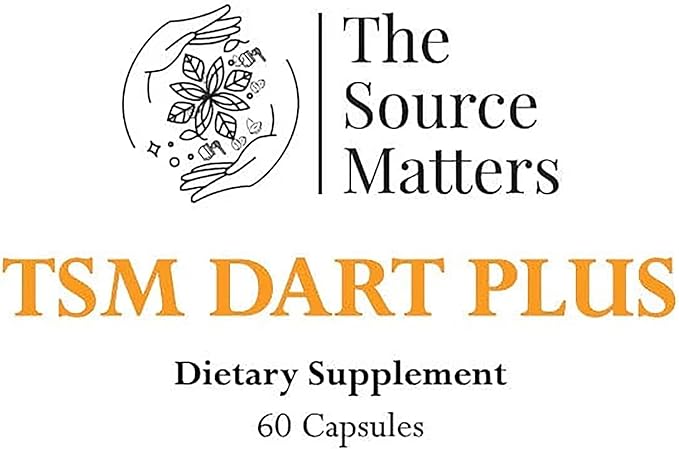 Dart Plus Dietary Supplement | Adaptogenic Adrenal Support Formula with Holy Basil Ashwagandha Rhodiola Licorice Root for Stress Energy Focus and Hormone Balance (60 Capsules)