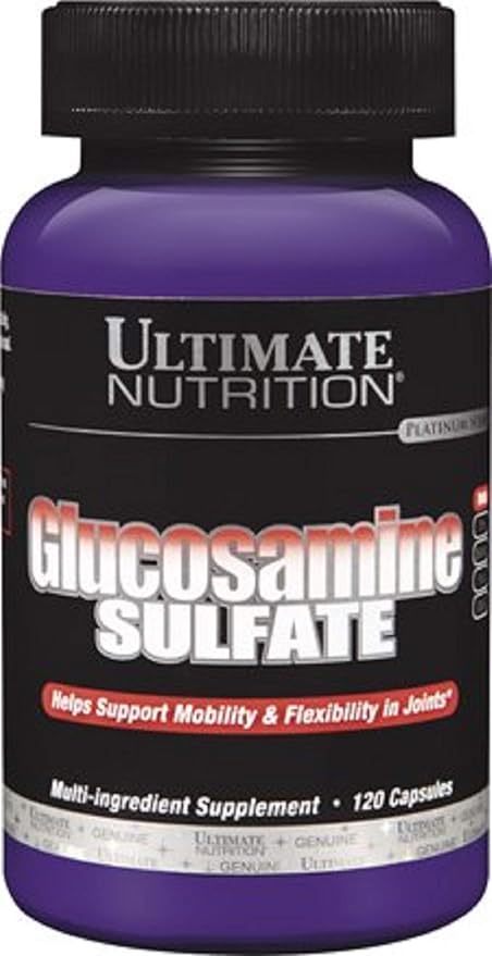 Ultimate Nutrition Glucosamine Sulfate Capsules Help Support Mobility and Flexibility in Joints Joint Supplement for Women &amp Men 120 Capsules 500mg