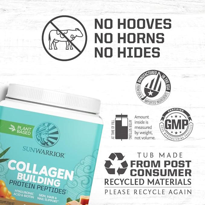 Vegan Collagen Protein Powder for Women Silica Plant Based Collagen Powder with Vegan Hair Skin and Nails Vitamins Non-GMO No Added Sugar Soy Dairy &amp Gluten Free (Salted Caramel 20 Servings)