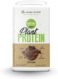 Portions Master Plant Protein Organic Plant Based Protein Powder with Fermented Brown Rice Complete Amino Acid Profile Vegan Non GMO Gluten Free (750g Chocolate)