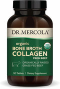 Dr. Mercola Organic Bone Broth Collagen – Organically Raised Grass-Fed Beef – Dietary Supplement – Supports Bone and Joint Comfort – USDA Organic Non-GMO – 30 Servings (90 Tablets)