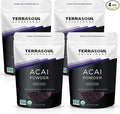 Terrasoul Superfoods Organic Acai Berry Powder 16 Oz (Pack of 4) Freeze-Dried for Freshness Omega Fats Boost for Smoothie Bowls and Antioxidant-Packed Superfoods Recipes