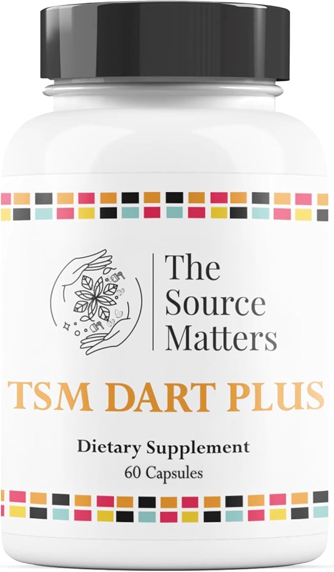 Dart Plus Dietary Supplement | Adaptogenic Adrenal Support Formula with Holy Basil Ashwagandha Rhodiola Licorice Root for Stress Energy Focus and Hormone Balance (60 Capsules)