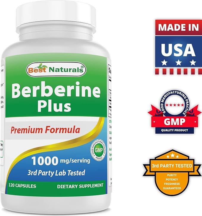 Best Naturals Berberine Plus 1000mg &amp Alpha Lipoic Acid 600 mg