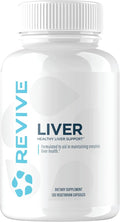 Revive MD Natural Liver Cleanse Detox &amp Repair Supplement – Milk Thistle Liver Support Formula Promotes Healthy Liver Function &amp Helps Reduce Inflammation – 120 Capsules (30 Servings)