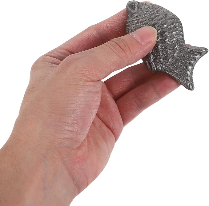 LUOZZY 12pcs Natural Iron Fish Cooking Supplement Cast Tools for Vegan Athletes and Pregnant Women