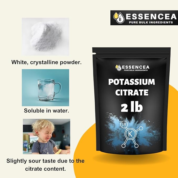 Zinc Oxide Powder 1lb + Potassium Citrate Powder 2lb Combo – Non-Nano Food Grade – Versatile Uses – Resealable Bags | Value Combo Pack