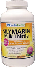 Wonder Labs Silymarin Milk Thistle Supports Healthy Liver Detox - 250 Capsules