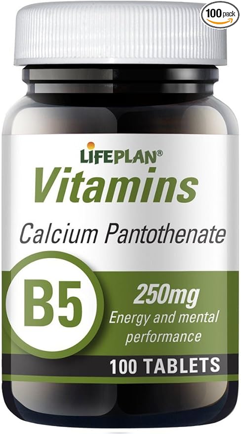 Lifeplan Calcium Pantothenate 250Mg 100 Tablets