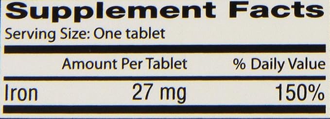 Fergon Iron Supplement Tablets 100 Count (Pack of 3)