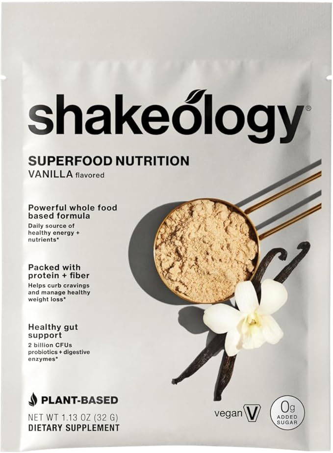 Shakeology 0g Added Sugar Sampler Pack Vegan &amp Whey Protein Powder Gluten Free Superfood Protein Shake with Supergreens Probiotics for Gut Health Adaptogens Vitamins 16g Protein per Serving