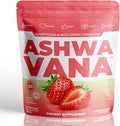 ASHWAVANA Zen Relax Drink Mix - Nootropic Adaptogen-Infused Ashwagandha Beverage - Rhodiola Magnesium L-Theanine - Restore &amp Unwind - Alcohol Alternative - Strawberry Flavor - 30 Count (Pack of
