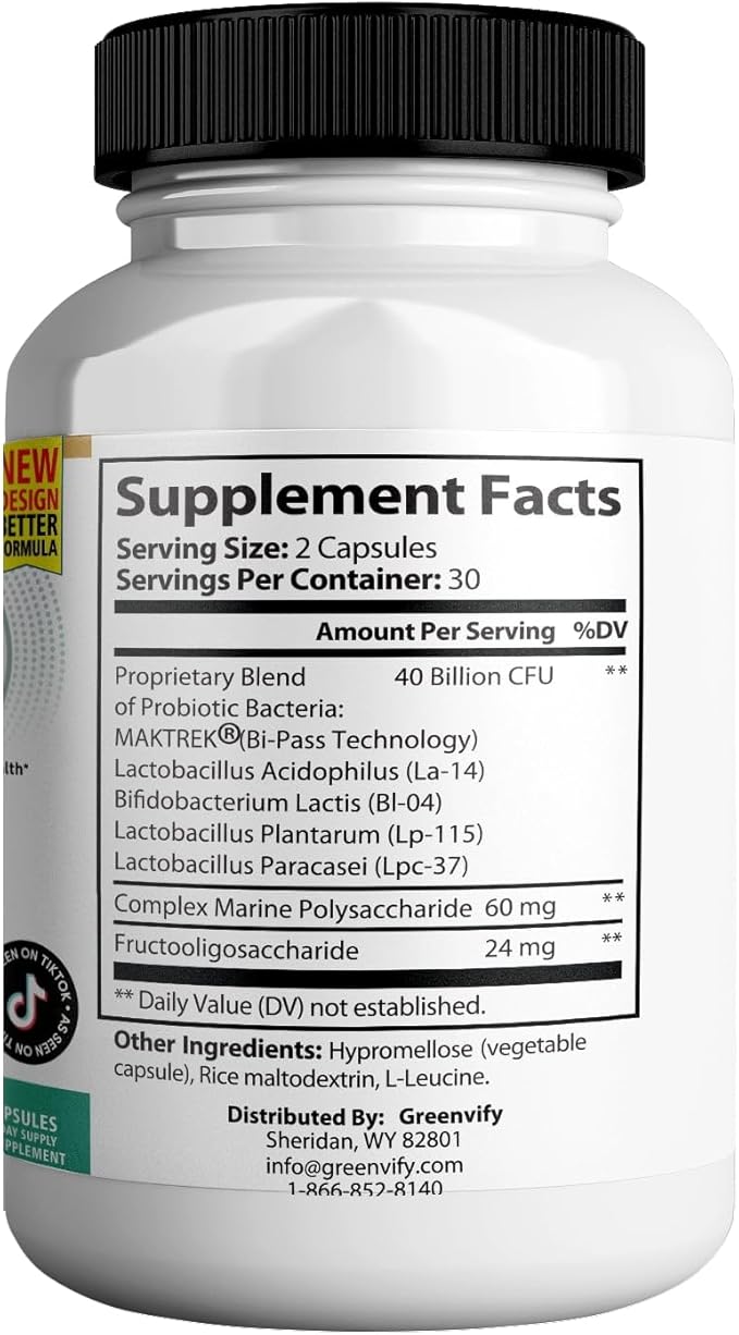 ProBiotia Max 40 Billion CFU Extra Strength Oral Probiotic Supplement 60 Capsules Supports Teeth and Gum Health Gluten Free (1)