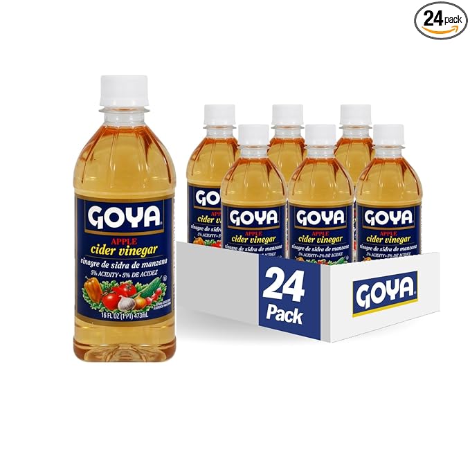 Goya Foods Apple Cider Vinegar 16 Fluid Ounce (Pack of 24)