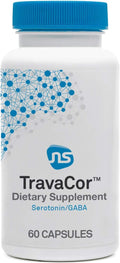 Neuroscience TravaCor - Mood Support Supplement with L-Theanine 5 HTP and B Vitamins - GABA and Serotonin for Stress and Emotional Support (60 Capsules)