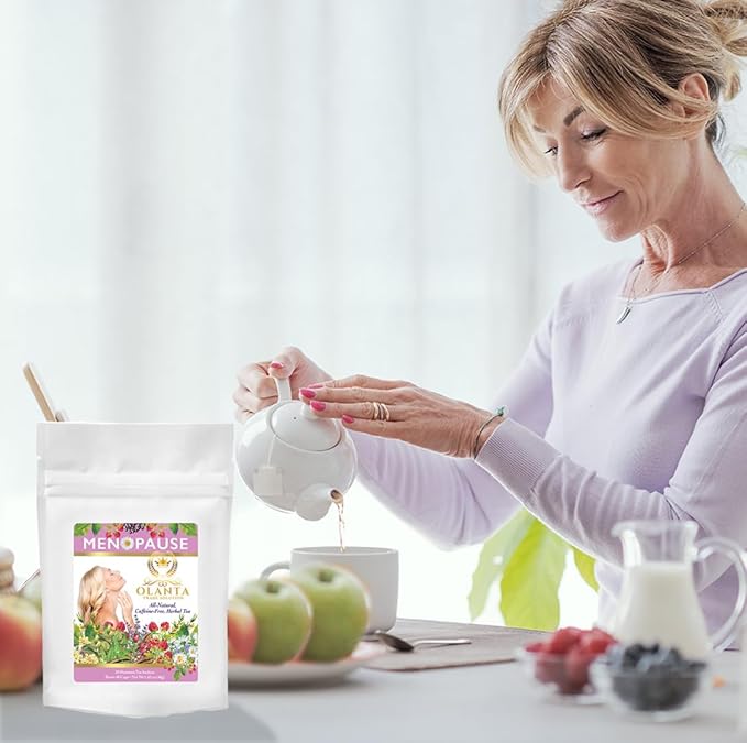 MENOPAUSE SUPPORT TEA - menopause support menopause relief for women Caffeine Free Ashwagandha Lemongrass menopause vitamins - 20 Premium Tea Sachets