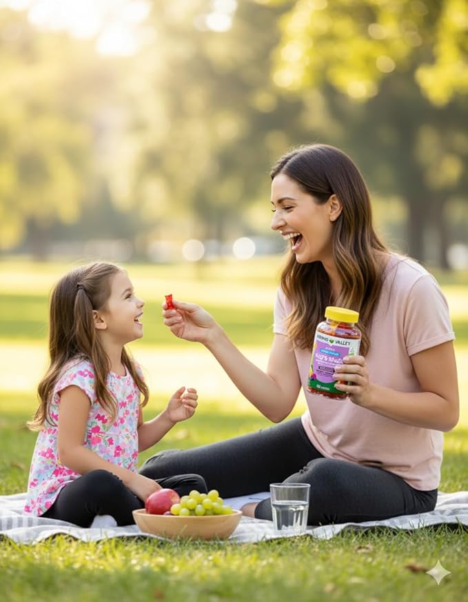 Spring Valley Zero Sugar Kids Multivitamin Gummies with Fruits &amp Vegetables Natural Fruit Flavors 180 Count