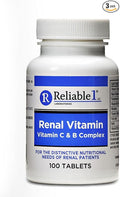 Reliable 1 Renal Vitamin C &amp B Complex (3 Bottles)