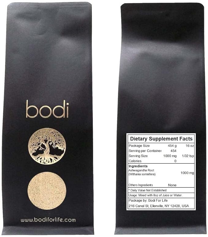 bodi : Ashwagandha Root Powder | 4oz to 5lb | 100% Pure Natural Hand Crafted (1 Lb)