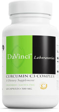 DAVINCI Labs Curcumin C3 Complex - Dietary Supplement to Support Gallbladder Function and Healthy Liver - with Curcuminoids and Bioperine Fruit Extract - Gluten-Free - 60 Vegetarian Capsules