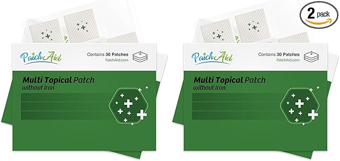 PatchAid Multi Plus Topical Patch Without Iron 30-Day Supply (Pack of 2)