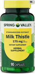 SUREFECT Spring Valley Milk Thistle Extract 175 mg Capsules - 90 Count Organizer