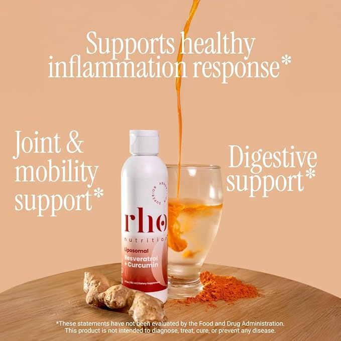 Rho Nutrition - Elite Performance Bundle – High Absorption Liposomal Supplements for Energy Recovery and Strength - NAD+ Curcumin + Resveratrol &amp Creatine (3 Pack)