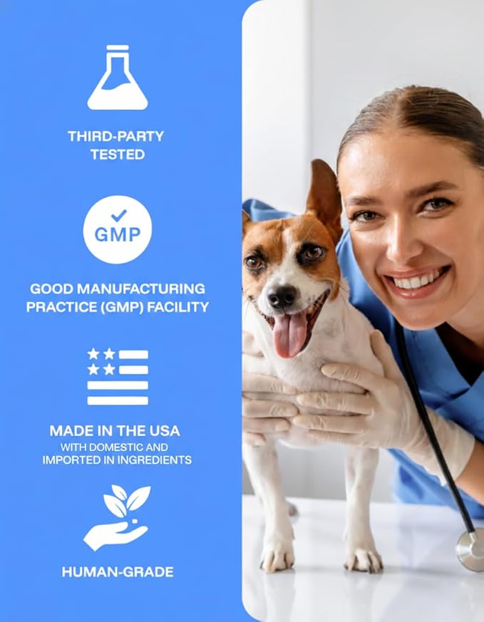 Pawprint Wellness Protocol Liquid Multivitamin for Dogs – All‑in‑One Hip &amp Joint Skin &amp Coat Immune &amp Heart Support – Dog Vitamins with Glucosamine Chondroitin MSM Omega‑3 Fish Oil –