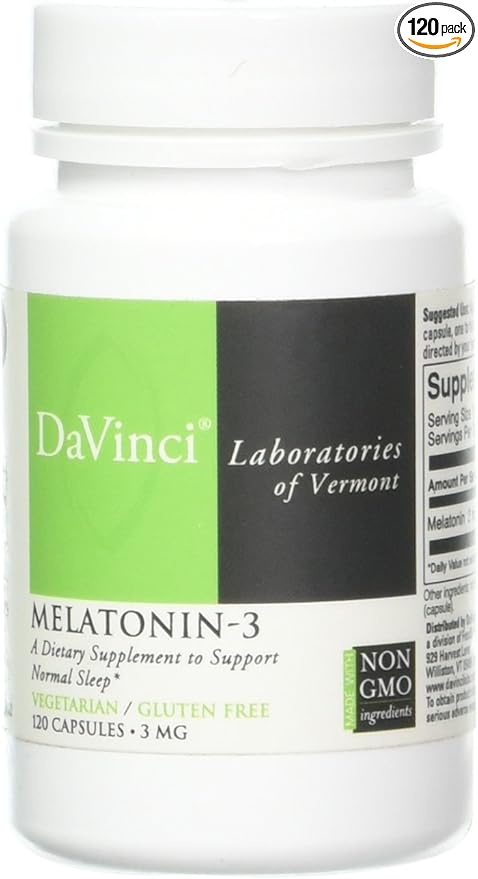 Davinci Labs Melatonin-3 3 mg 120 caps