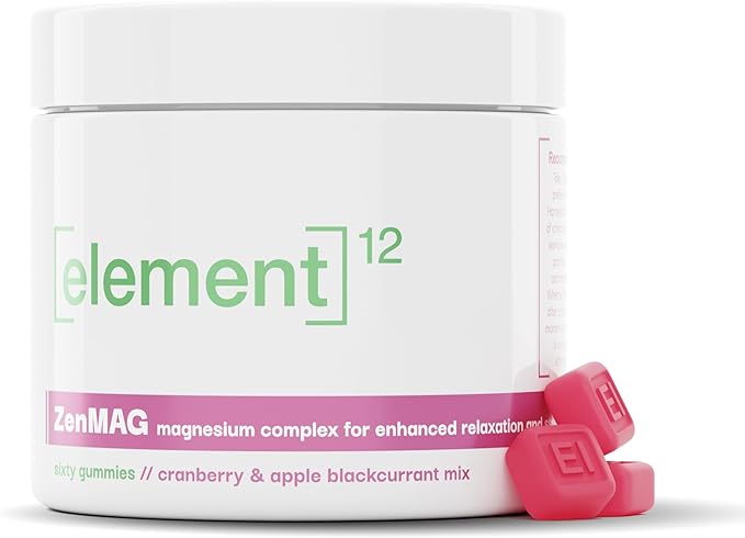 ZenMAG Magnesium Complex for Enhanced Relaxation and Stress Relief. Sixty Gummies | Cranberry &amp Apple Blackcurrant Mix