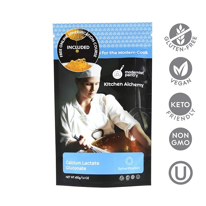 Pure Calcium Lactate Gluconate Vegan OU Kosher Certified - 400g/14oz