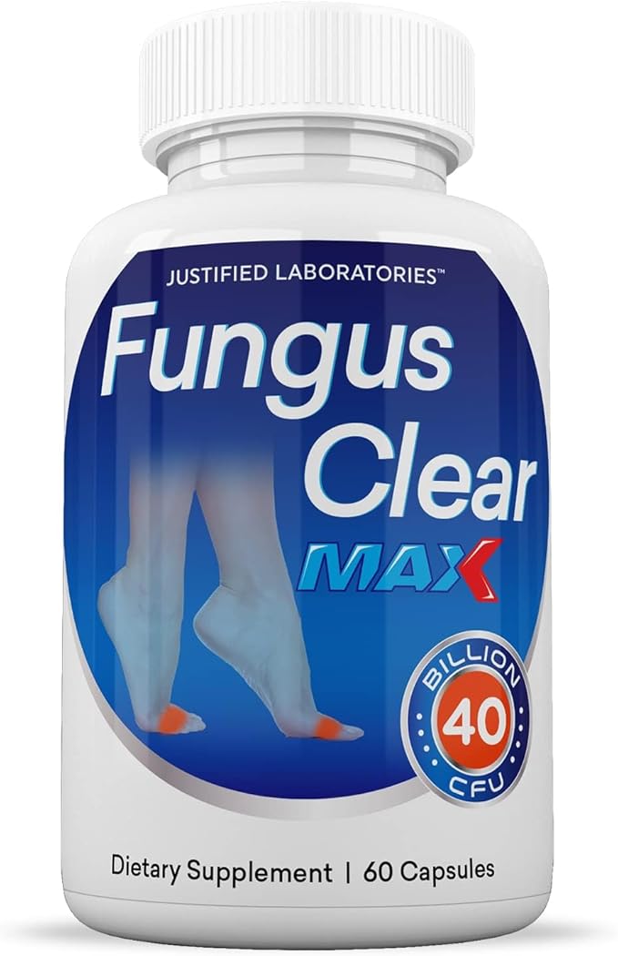 Justified Laboratories Fungus Clear Max Pills 40 Billion CFU Probiotic 60 Capsules