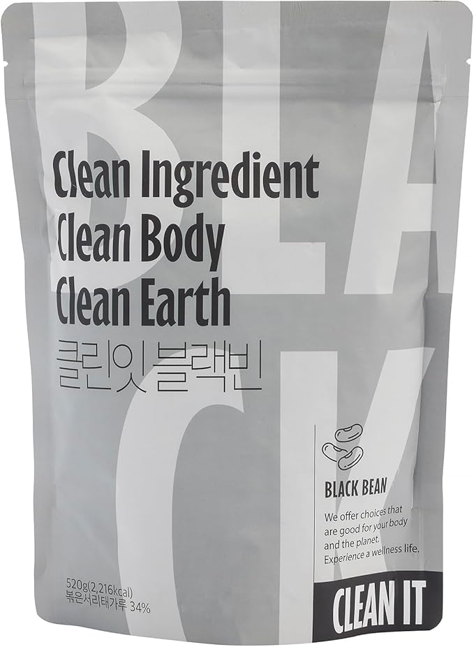 Cleanit Vegan Protein Shake with Black Bean 520g ㅣ Plant-Based Protein Powder for Daily Nutrition ㅣ Made with Natural Ingredients ㅣ No Sugar No Dairy Non-GMO ㅣ Made in Korea
