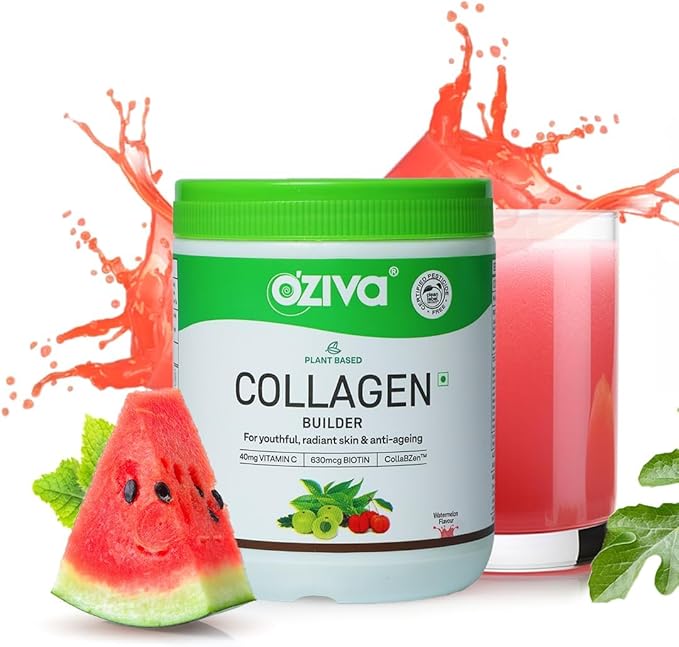 Collagen Watermelon for Skin Hair &amp Nails Plant-Based Collagen Peptides Supplement for Men &amp Women Non-GMO No Sugar Added Powder 125g