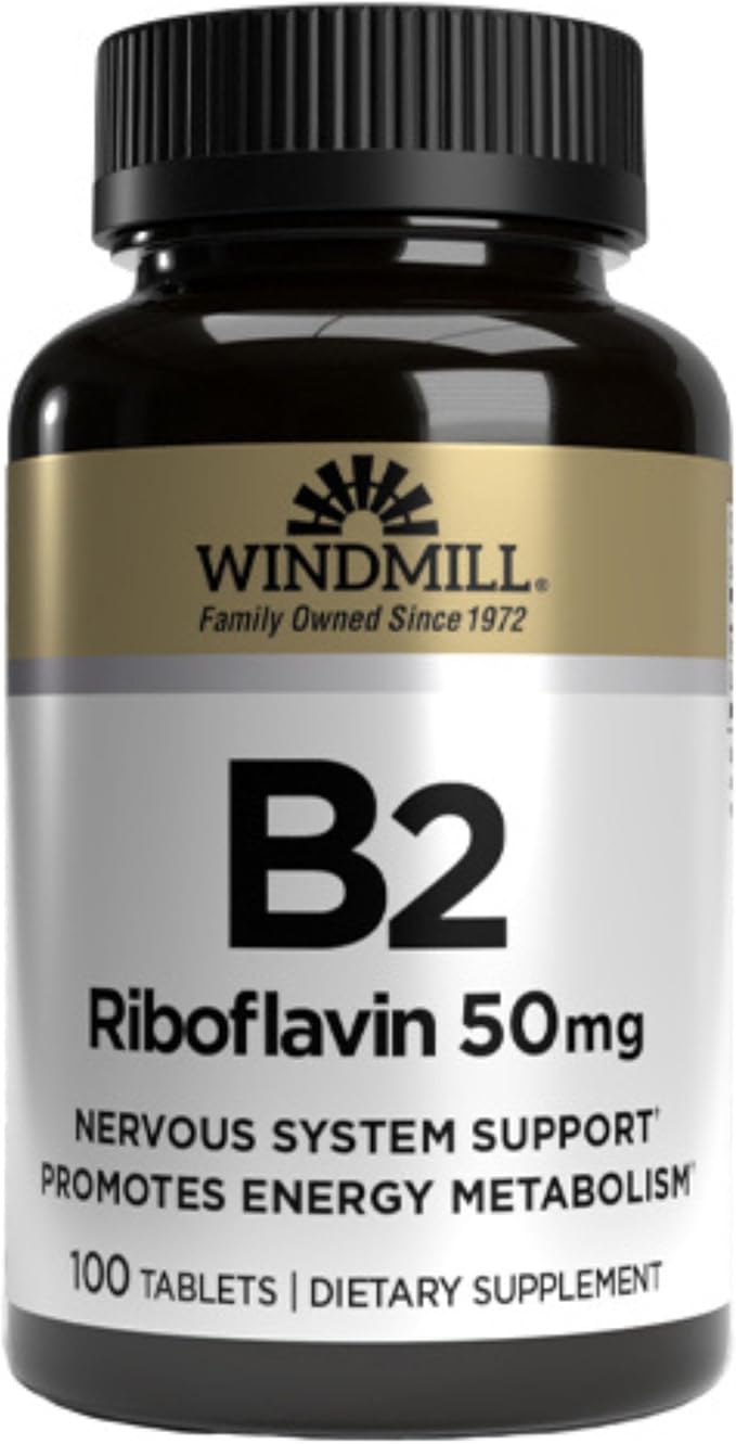 Windmill Vitamin B-2 50 mg Tablets - 100 ea (3 Pack)