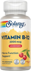 Solaray Vitamin B 12 2000mcg 90 Lozenges
