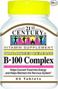 21st Century Vitamin B-100 Complex 60 Count (6 Pack)
