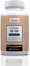 Vitamin K2+D3 10000 IU with BioPerine for Immunity Heart Bone and Blood Support