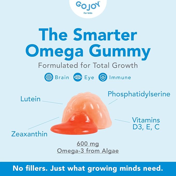Kids Omega 3 DHA and 7 in 1 Kids Focus Gummies Bundle - Extra Support for Children